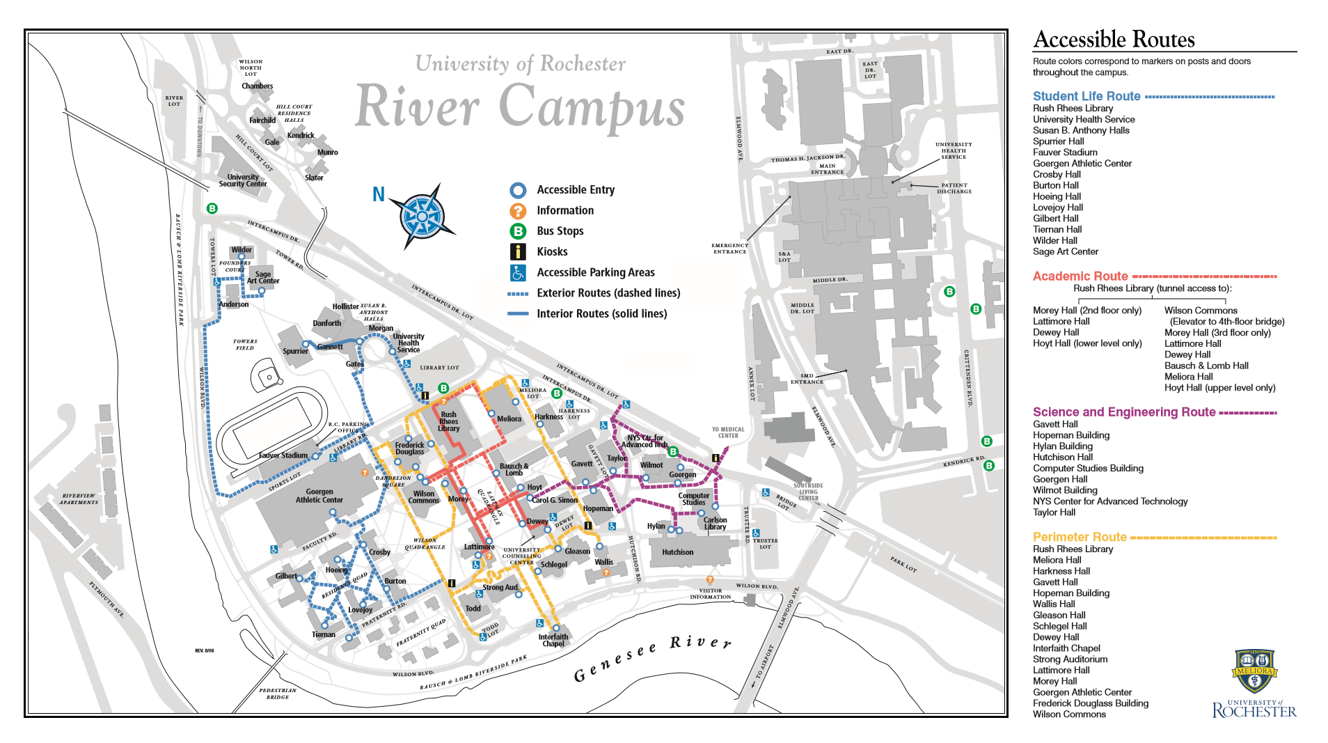 University Of Rochester Map Maps and Directions | River Campus Libraries